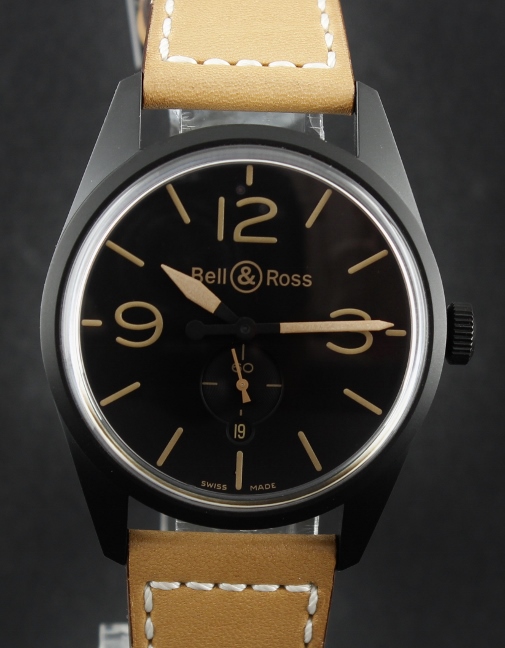 (image for) UN WORN BELL & ROSS Black Carbon Vintage Heritage BR 123